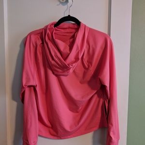North Face pink long sleeve top with thumb holes